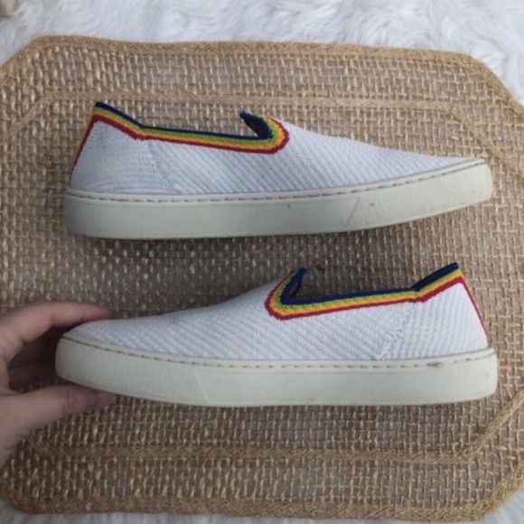 Rothys Rainbow Stripe Sneakers - Picture 7 of 16